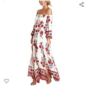 Off the shoulder Maxi Dress